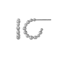 byBiehl - Sølv pebbles ørehoops - 4-3805A-R
