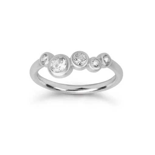 byBiehl - Stardust ring i sølv med sten - 5-4607a-r