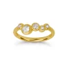 byBiehl - Stardust ring i guldbelagt sølv med sten - 5-4607a-gp