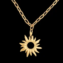 byBiehl - Sun Wild vedhæng i guldbelagt sølv, Large - 7-4801-gp