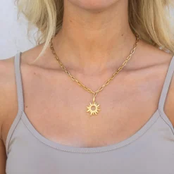 byBiehl - Sun Wild vedhæng i guldbelagt sølv, Large - 7-4801-gp