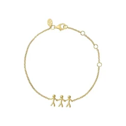 byBiehl - Together family forgyldt armbånd med 3 personer - 2-2003-GP