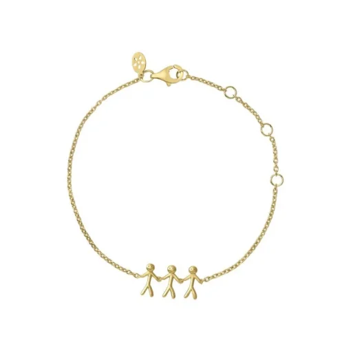 byBiehl - Together family forgyldt armbånd med 3 personer - 2-2003-GP
