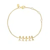 byBiehl - Together family forgyldt armbånd med 5 personer - 2-2005-gp