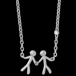 byBiehl - Together family sølv halskæde med 2 personer - 3-2002a-r