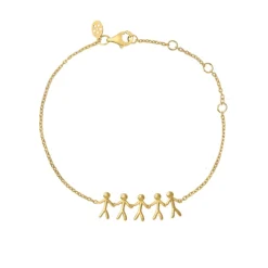 byBiehl - Together family forgyldt armbånd med 5 personer - 2-2005-gp