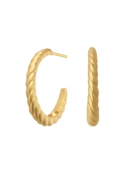 byBiehl- Seashell hoops stor forgyldt-4-3602-gp