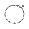 ByBirdie - Appia sølv og guld armbånd med diamant - 50301270d
