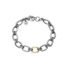 Bybirdie - Samsara golden link armbånd med guldbelagt led - 50301302