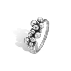 Bybirdie - Sølv ring med facet kugler - 50110406