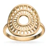 Cirkel ring i sølv forgyldt - 725172