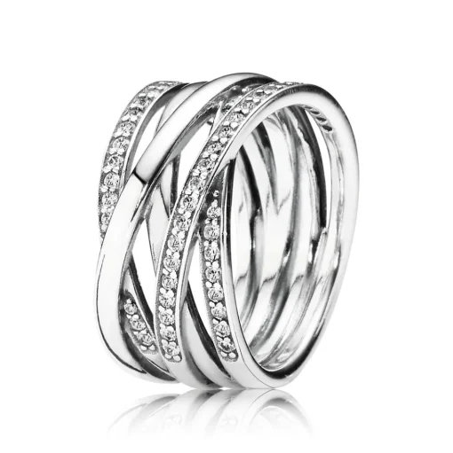 190919cz - Pandora ring med zirkoner