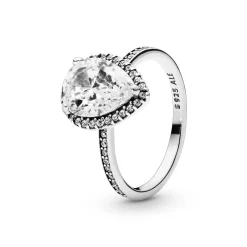 196251cz- Sølv ring med sten fra Pandora