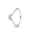 198282cz-Tiara Wisbone ring i sølv med sten