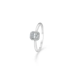 Elizabeth hvidguld ring med diamanter-1641030