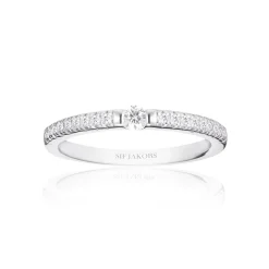Ellera sølv ring fra Sif Jakobs-r22117-cz-ss