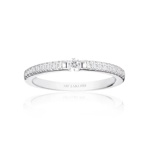 Ellera sølv ring fra Sif Jakobs-r22117-cz-ss