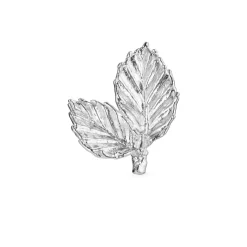 Flora Danica - Bøgeblad pin broche i sterling sølv - bl-pi-s