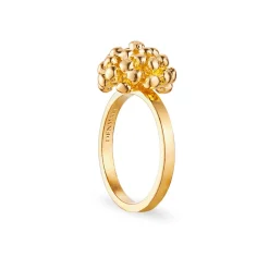 Flora Danica - Dild ring i 22kt guldbelagt sølv - df-ri-g