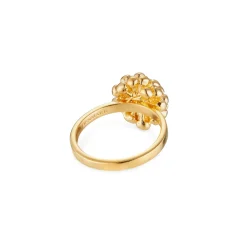Flora Danica - Dild ring i 22kt guldbelagt sølv - df-ri-g