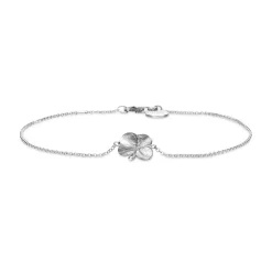 Flora Danica - Firkløver armbånd i sterling sølv - flc-br-s