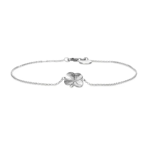 Flora Danica - Firkløver armbånd i sterling sølv - flc-br-s