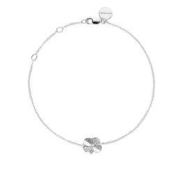 Flora Danica - Firkløver armbånd i sterling sølv - flc-br-s