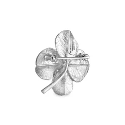 Flora Danica - Firkløver broche i sterling sølv - flc-bro-s