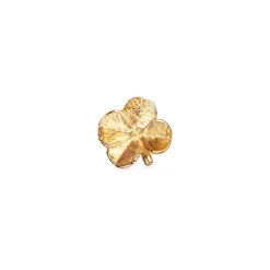 Flora Danica - Firkløver pin broche i guldbelagt sølv - flc-pi-g
