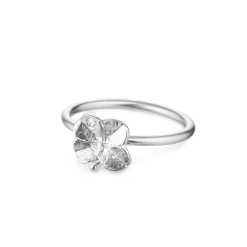 Flora Danica - Firkløver ring i sølv - flc-ri-s