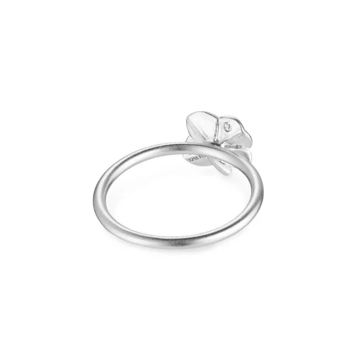 Flora Danica - Firkløver ring i sølv - flc-ri-s