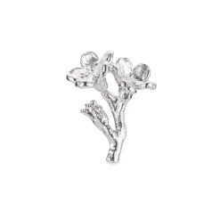 Flora Danica - Forglemmigej pin broche i sterling sølv - fmn-pi-s
