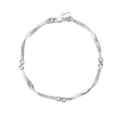 Flora Danica - Græs armbånd i sterling sølv - gr-brsh-s
