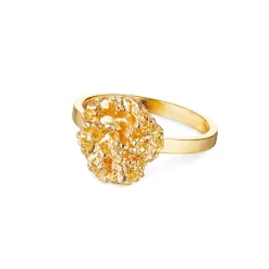 Flora Danica - Persille ring i 22 karat guldbelagt sølv - par-ri-g