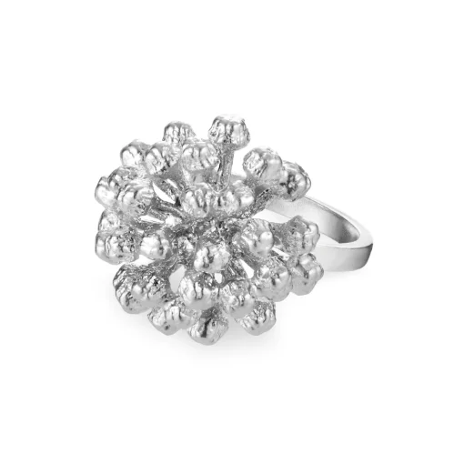 Flora Danica - Statement dild ring i sterling sølv - df-stri-s