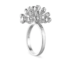 Flora Danica - Statement dild ring i sterling sølv - df-stri-s