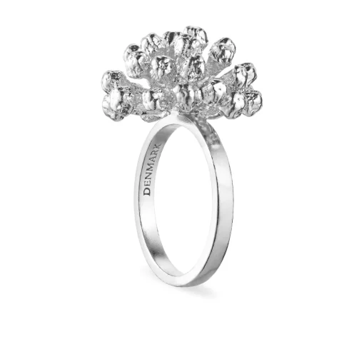 Flora Danica - Statement dild ring i sterling sølv - df-stri-s