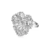 Flora Danica - Statement persille ring i sterling sølv - par-stri-s