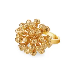 Flora Danica - Stement dild ring i 22 karat guldbelagt sølv - df-stri-g