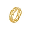 Forgyldt vikkel ring -1685-2