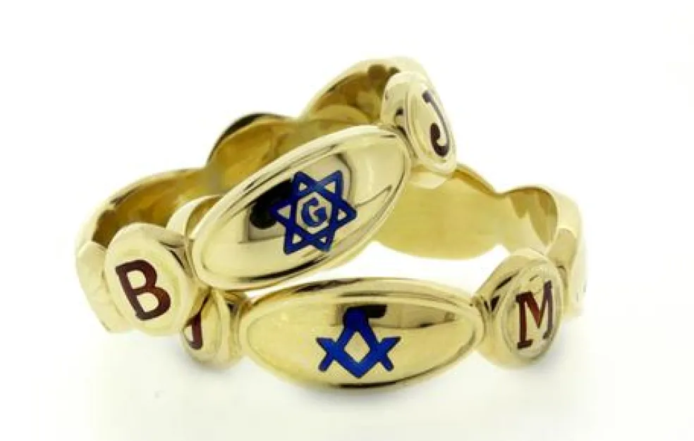 Frimurerring 3. Grad i 18 karat