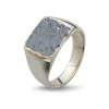 Herrering med hamret top -50110190f