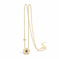 14 karat guld vedhæng med safir - 14332058