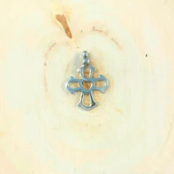 Klaus Gønget - Dagmarkors i sølv med hjerte, 17x15mm - 1715925s