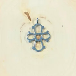 Klaus Gønget - Dagmarkors i sølv med hjerte, 25x21mm - 2521925s