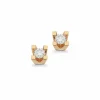 Kleopatra - 14 karat guld øreringe med 0,10ct diamant - 1135,10