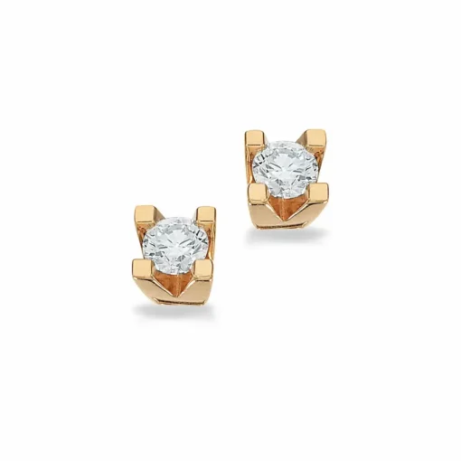 Kleopatra - 14 karat guld øreringe med 0,20ct diamant - 1135,20