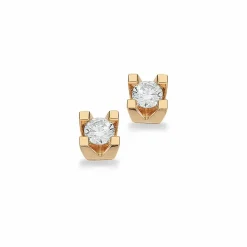 Kleopatra - 14 karat guld øreringe med 0,15ct diamant - 1135,15