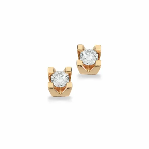Kleopatra - 14 karat guld øreringe med 0,15ct diamant - 1135,15