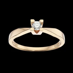 Kleopatra - 14 karat guld ring med 0,15ct diamant - 7135,15